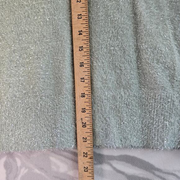 Old Navy Sparkly Mint Green Pullover Sweater Women's Size M - Picture 9 of 10